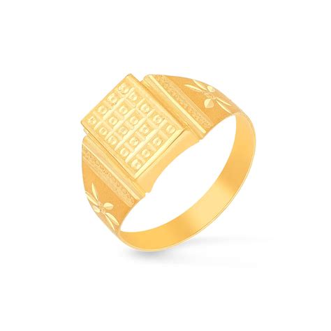 Buy Malabar Gold & Diamonds Gold Ring for Men 22k (916) BIS Hallmark ...