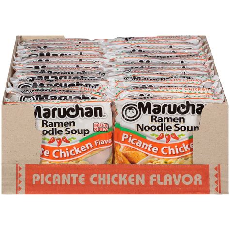 Maruchan Instant Picante Chicken Ramen Noodles, 24 Packs, 3 oz Each ...