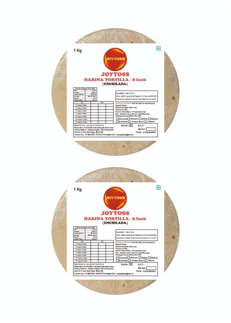 JOYTOSS Harina Tortilla Wrap | Fresh Taste & Soft Texture l Best for ...