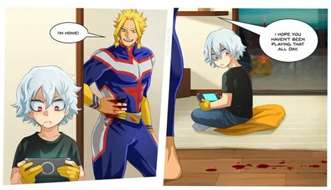 all might, shigaraki tomura, and yagi toshinori (boku no hero academia ...