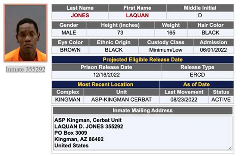 Arizona Inmate Search - AZ DOC Offender Lookup