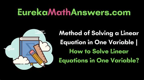 Image result for How to Solve One Variable Equations
