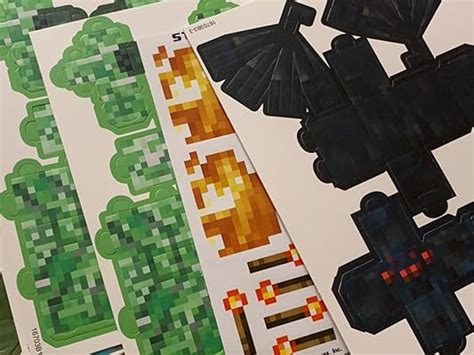 Buy Minecraft Papercraft Hostile Mobs Set, Over 30 Piece Online at ...