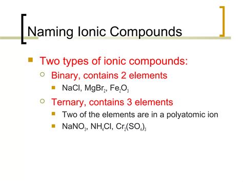 Ionic nomenclature | PPT