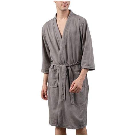 Viikei Robes for Men,Viikei Mens Robes,Warm Soft Plush Mens Robe with ...