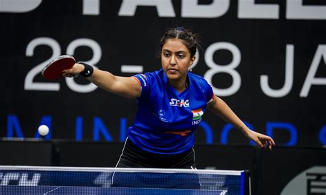 Ayhika wins qualifier; Sharath exits early
