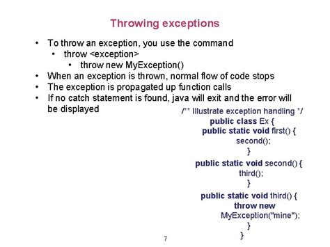 Throwing Exceptions Java Syntax 的图像结果