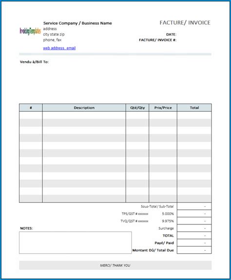 Image result for Sample Invoices Printable