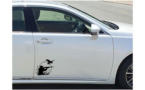 isee360 Hunter Wild Duck Hunting Car Stickers Black l x h(18.00 x 15 ...