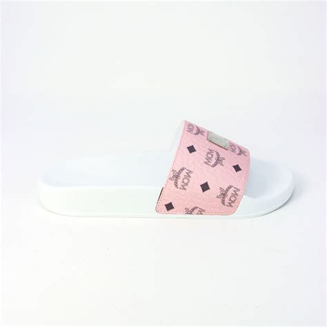 MCM // Women's Logo Pool Slides // Light Pink (Euro: 36) - Burberry ...