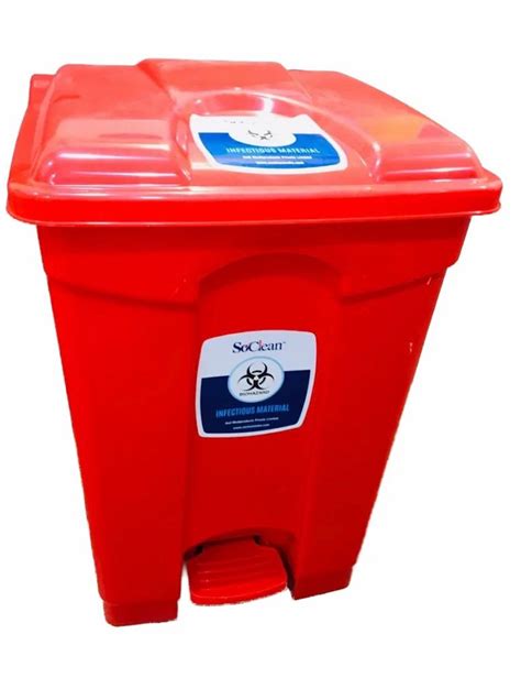 Bio Medical Waste Bins - Virgin Plastic Swing Dustbin Rectangular ...