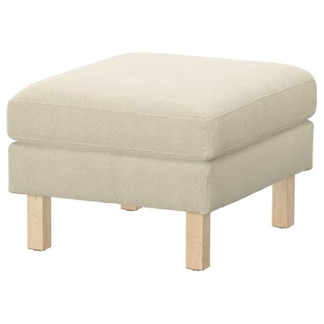 SALTSJÖBADEN cover for footstool, Fridtuna light beige - IKEA