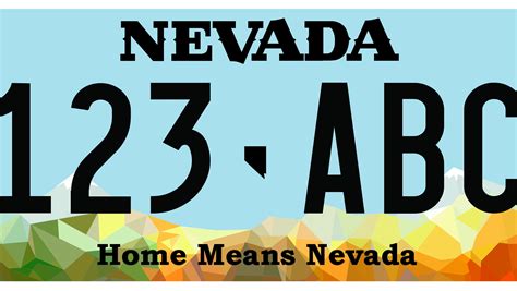 DMV releases Home Means Nevada license plate