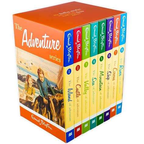 Enid Blyton: Adventure Series 8 book collection set: Island of ...