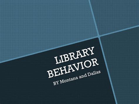 Image result for Library Behavior