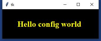 Python Tkinter Configure 的图像结果