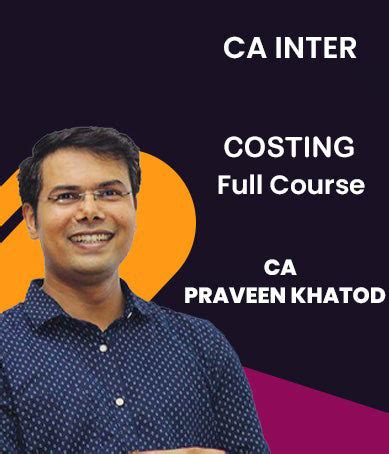 CA Inter Costing Full Course By CA Praveen Khatod