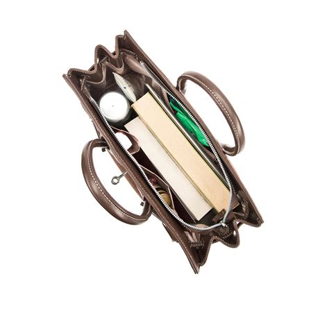 Buy Avril Edith Brown Satchel Bag | Lino Perros