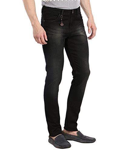 Buy FEVER Men's Slim Fit Jeans Black at Amazon.in