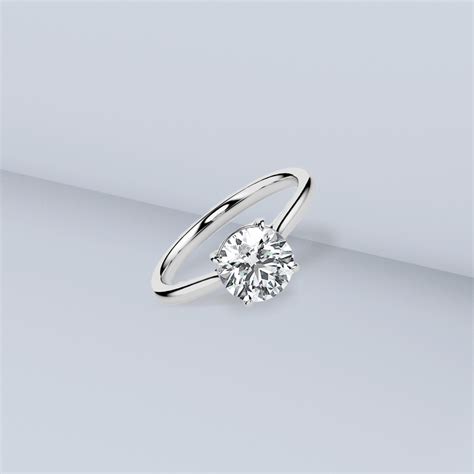 Buy Lab-Grown Classic Solitaire Diamond Ring - 100% Certified Diamond ...