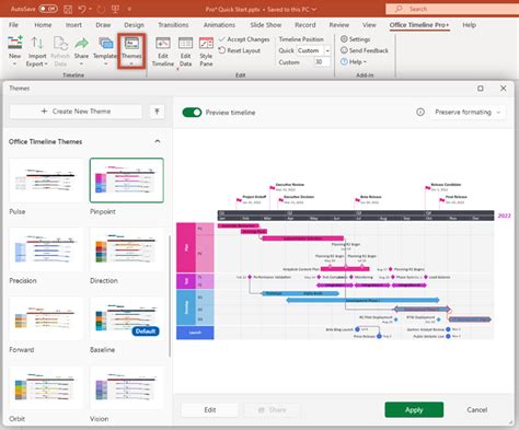 Image result for Office Timeline Pro Features