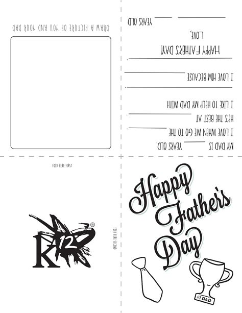 Printable Fathers Day Cards Happy Blue 400 400 - Homemade Creations
