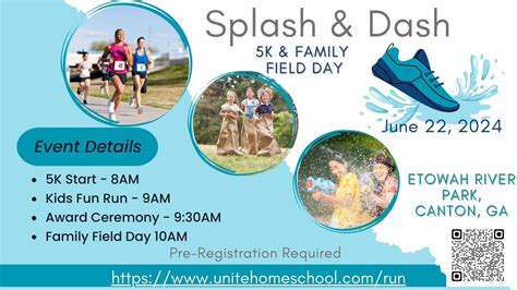 Splash & Dash, 5K & Family Field Day, Etowah River Park, Canton, 22 ...