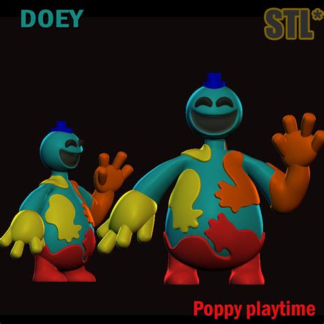 🦸 Doey the doughman STL 3D Model Poppy Playtime Chapter 4 Fanart・ STL File for 3D printing・Cults