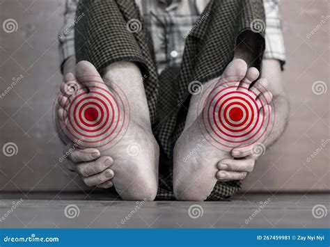 Tingling and Burning Sensation in Foot of Asian Man. Foot Pain. Sensory Neuropathy Problems ...