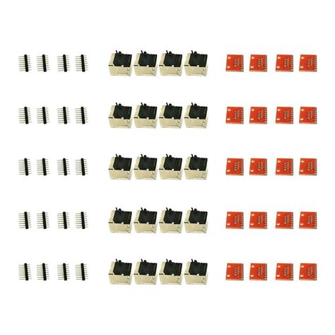 20 x Connector PCB and Breakout Board Kit Check Ethernet Not Weld ...