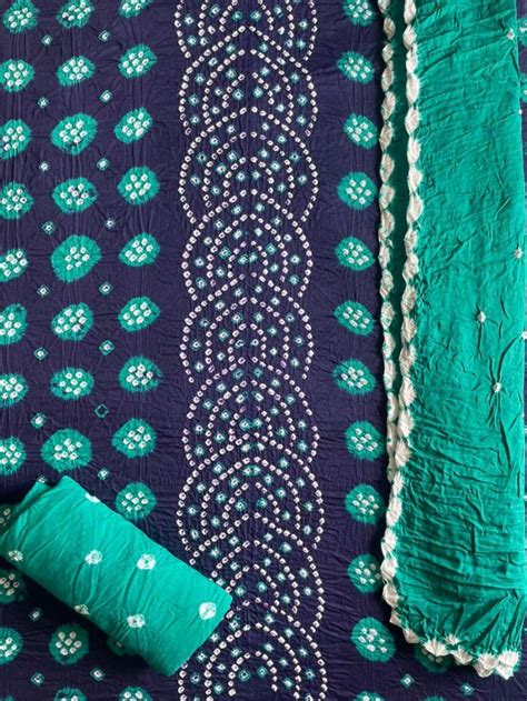 Nemi Multi Bandhej With Kangari Dupatta: Textilecatalog