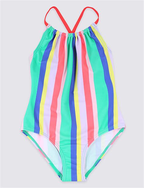 Buy Striped Swimsuit (3-16 Years) at Marks & Spencer