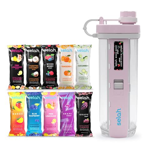 Amazon.com: Selah Flavored Water Bottle - 20oz Water Bottle With Flavor ...