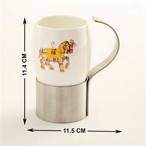 Buy Corsica Ceramic Horse Printed Mug - 250ml from Corsica by Home ...