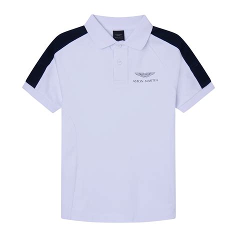 Buy Hackett London Boys White AMR Polo Shirt With Contrasting Panels ...