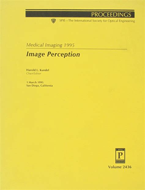 Buy Medical Imaging 1995 Image Perception Book Online at Low Prices in ...