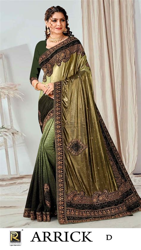 Ronisha Arrick Stone Work Designer Saree Collection