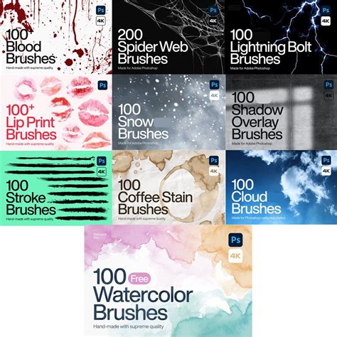 2500+ Photoshop Brushes - Mega Bundle For photoshop ,brush bundle ...