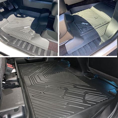 3W Car Floor Liners for 2015-2023 Ford F-150 Floor Mats SuperCrew ...