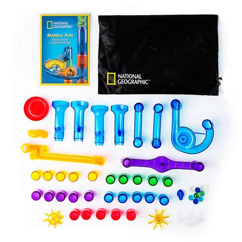 National Geographic 50 Piece Glow-in-the-Dark Marble Run | Academy