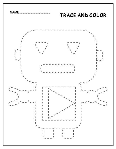 Robot Tracing Worksheet 的图像结果