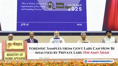 Forensic Samples from Govt Labs Can Now Be Analysed by Private Labs ...