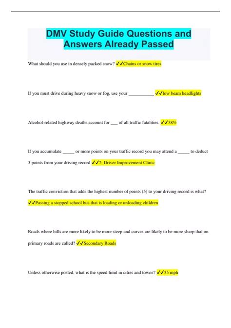 Image result for DMV Study Guide Free
