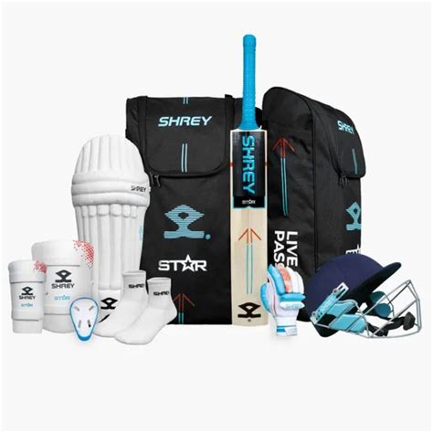 Shrey Star Cricket Set with Helmet – Sportswing.in
