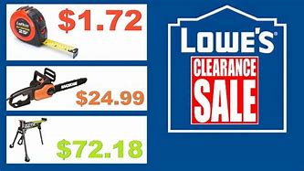 Image result for Lowe's Clearance Sales Items