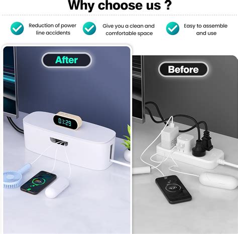 Chouky Cable Management Box - Large Cord Organizer Box to India | Ubuy