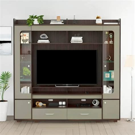Arena Modern TV Unit & Wall Entertainment Center | Two-Tone Media ...