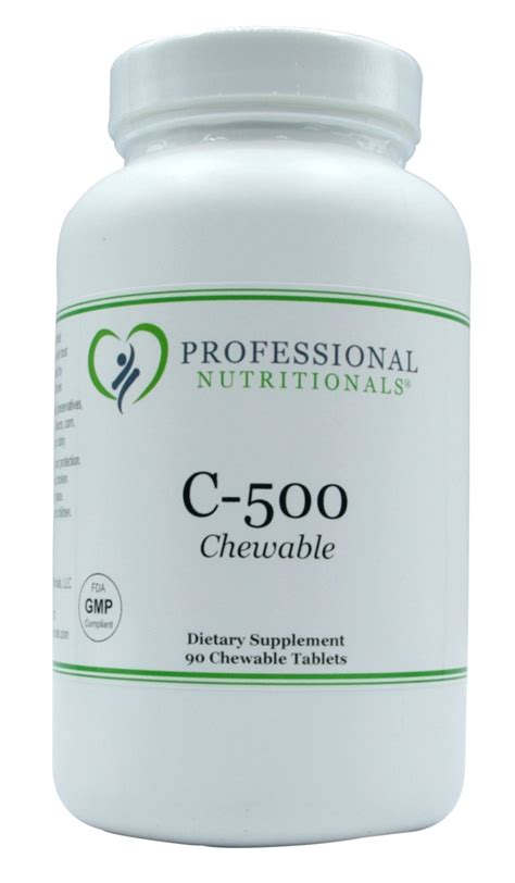 Vitamin C 500 Chewables - Professional Nutritionals | Private Label ...
