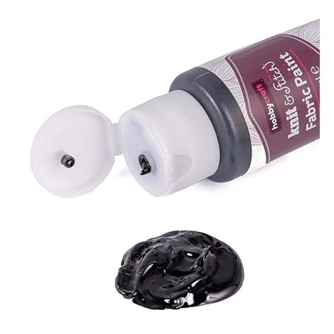 Black Fabric Paint 60ml | Hobbycraft