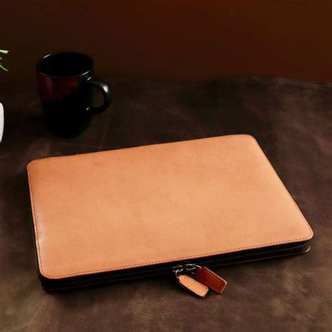 Buy Latest Brown & Black Double Chain Laptop Sleeve With Low Price